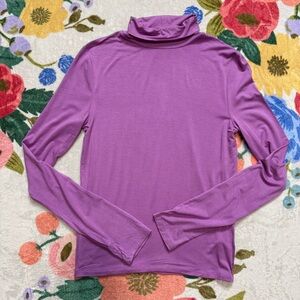 Double Zero Lavender Long Sleeve Turtleneck
